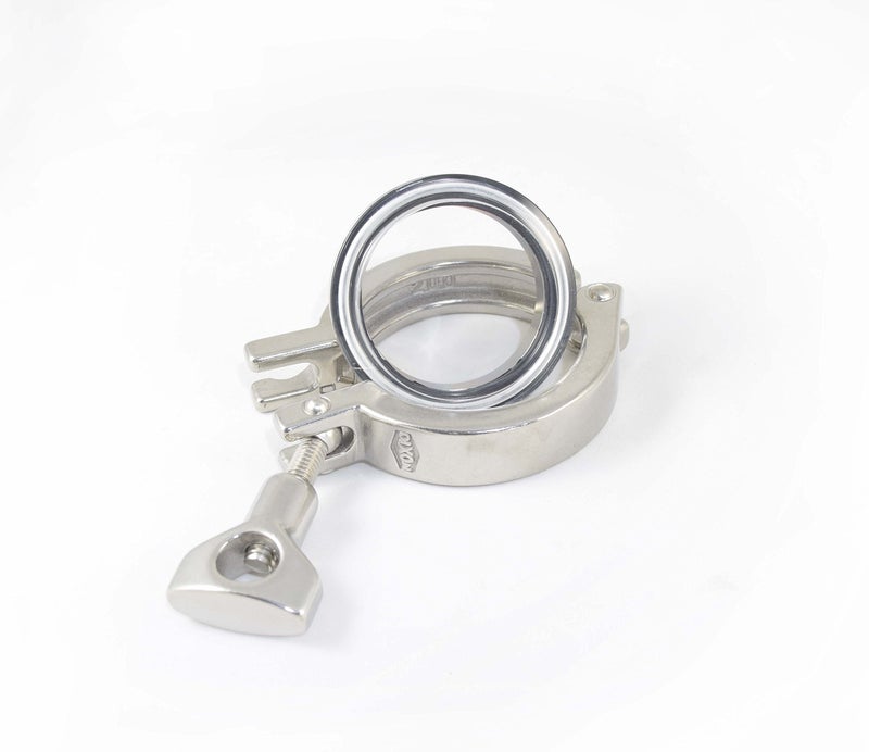 ARTESIAN SYSTEMS 2" Tri Clamp Sanitary Sight Glass End Cap Ferrule Tri-Clamp Acrylic. Optically Clarity By Fabrication of Machined Flat Plate EXTRA THICK! - Image 4